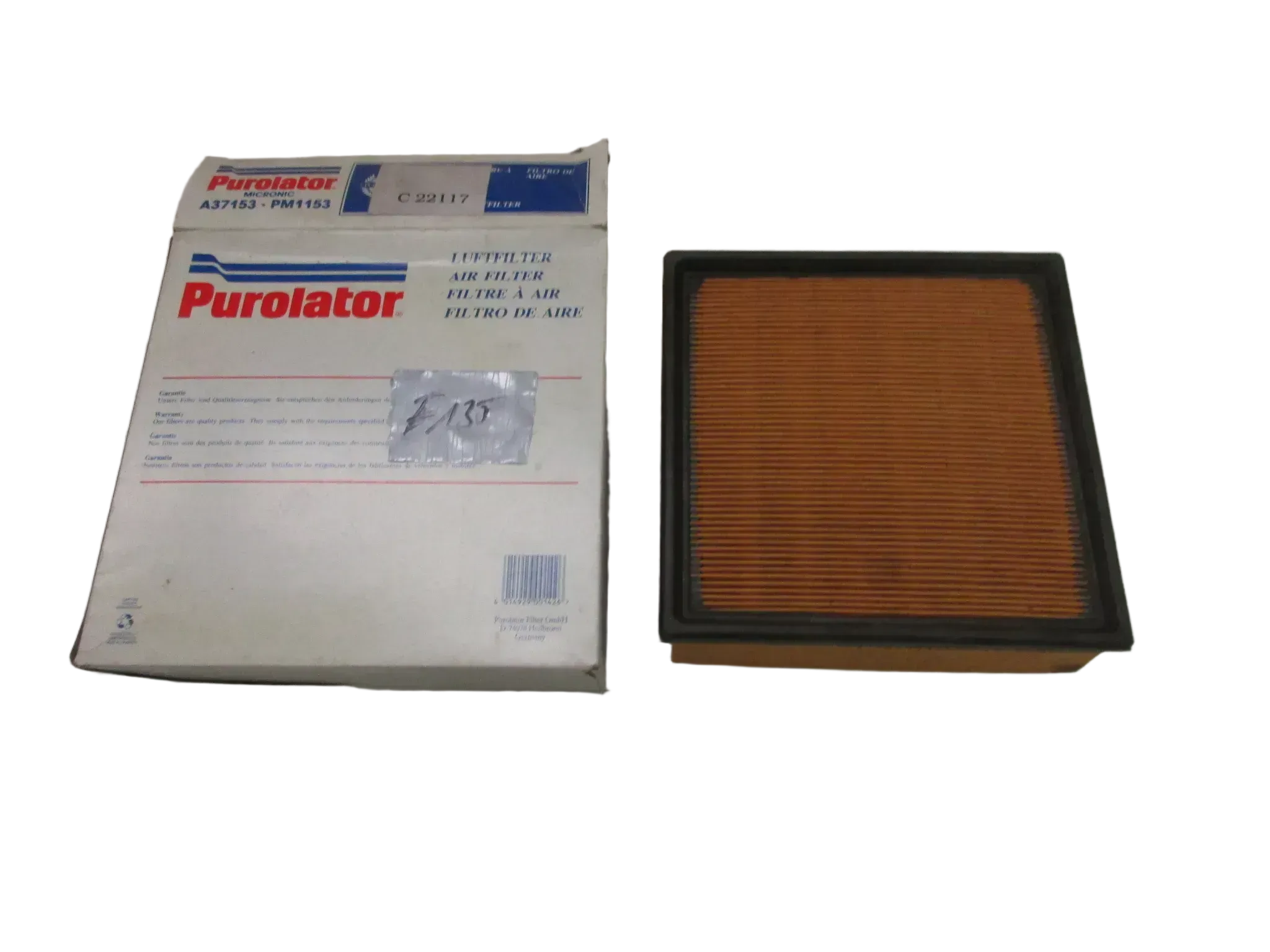 F135 Citroen Ford Lada Ersatzfilter C22117 Luftfilterkasten Motorluftfilter - Bild 1