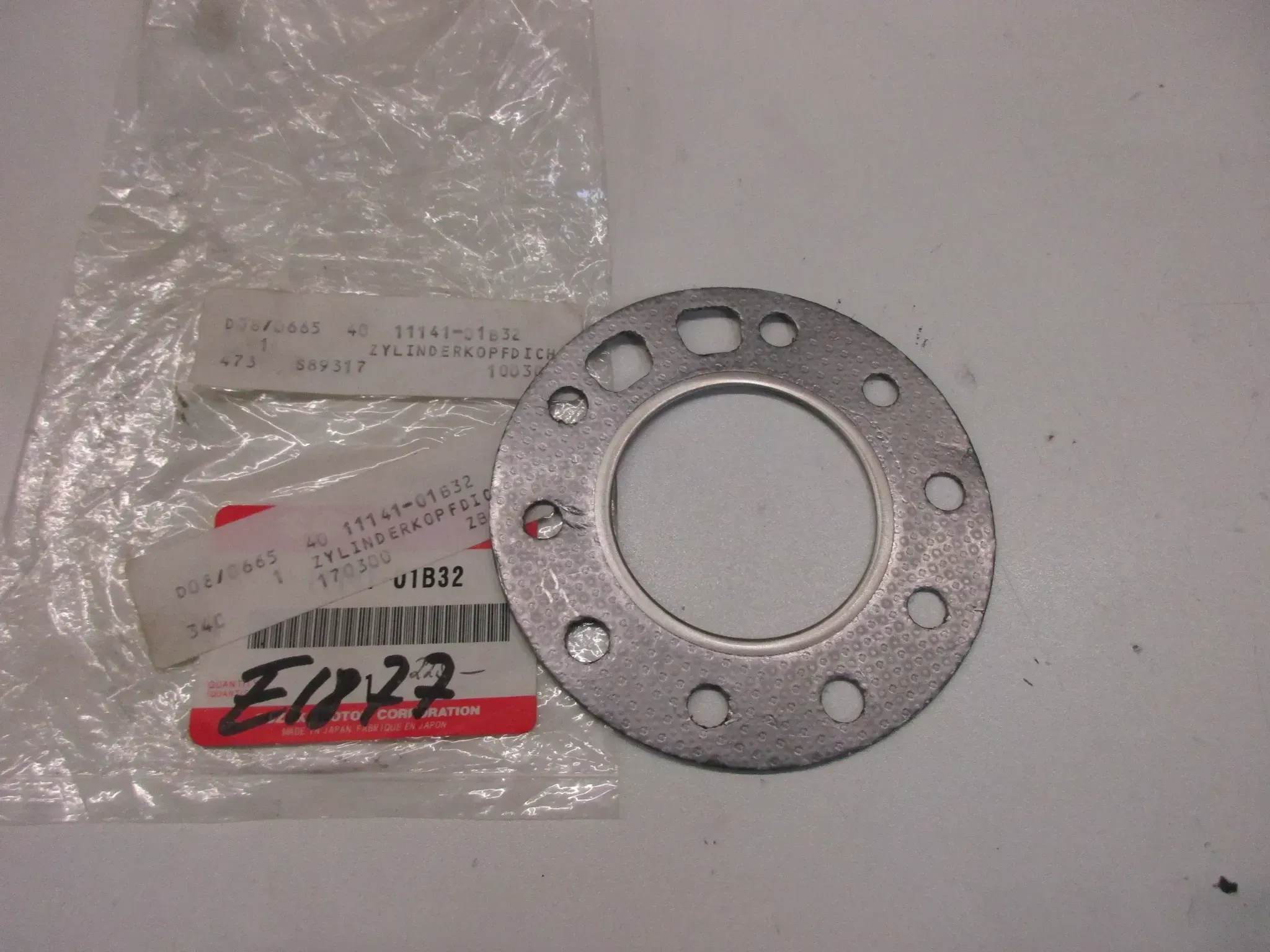 E1877. Suzuki RM 125 86-88 Dichtung Zylinderkopfdichtung 11141-01B32 Motor Motordichtung - Bild 1