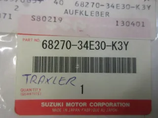E1664. Suzuki GSX-R 600 Aufkleber Dekor 68270-34E30-K3Y Verkleidung oben Emblem - Bild 4