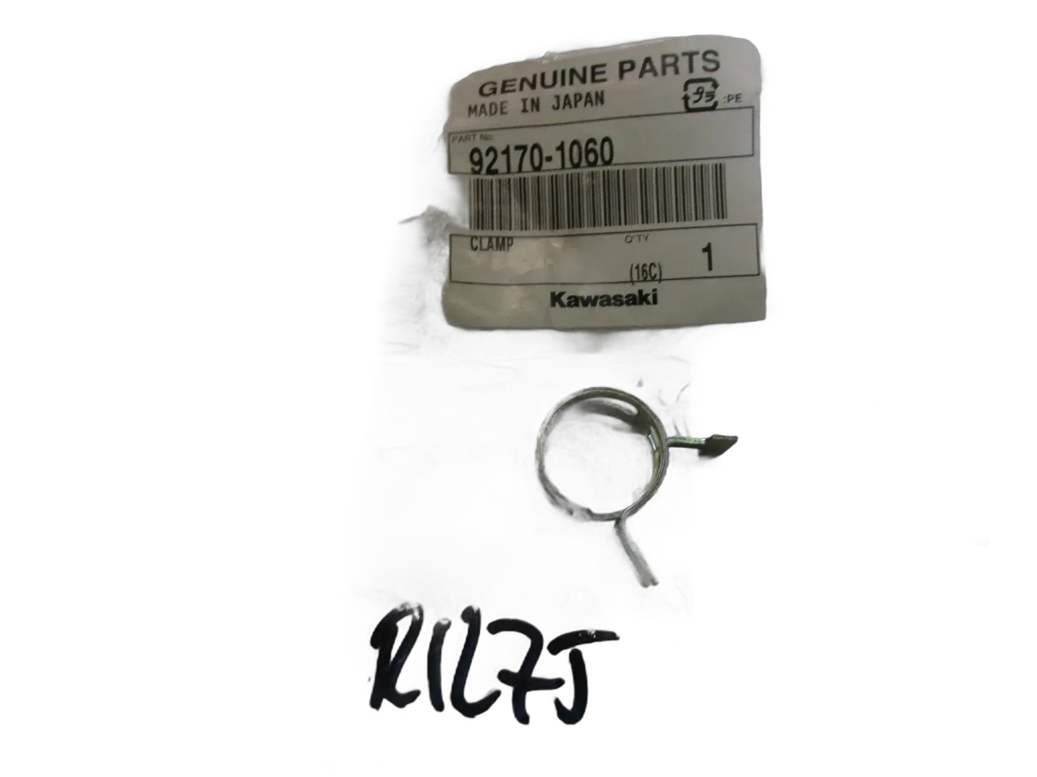 R1275 Kawasaki GPX 600_750 R Schlauchklemme 92170-1060 Luftfilter Halter Klammer - Bild 1