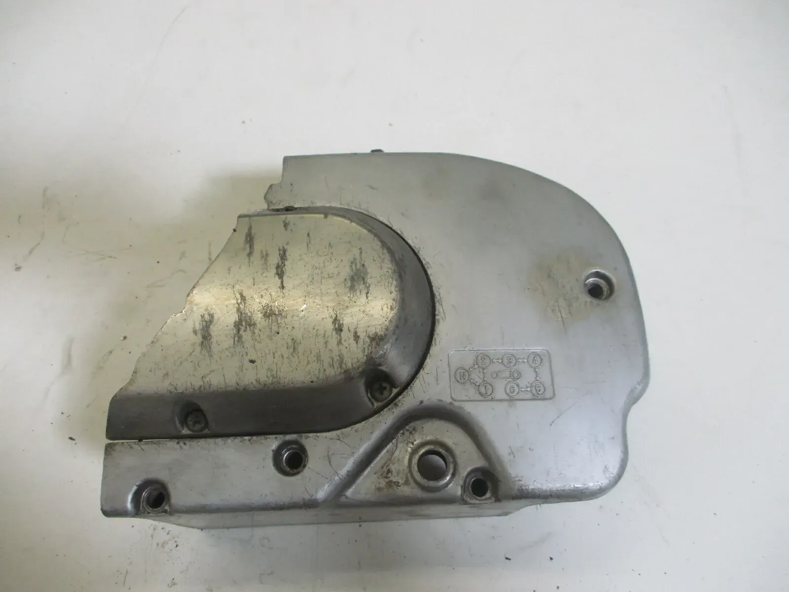 3. Suzuki GS 550 E Ritzelabdeckung Motordeckel links mit Kupplungsnehmer Kettens - Bild 1