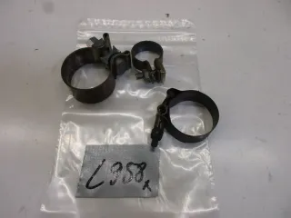 Auspuffschelle Endtopf L958. Harley Davidson Dyna Rohrschelle Flansch Krümmer - Bild 1