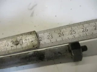 Honda CB 250 K 1 Bj.71 Schwingenachse 14 mm Achse axle swing arm Schmiernippel - Bild 4