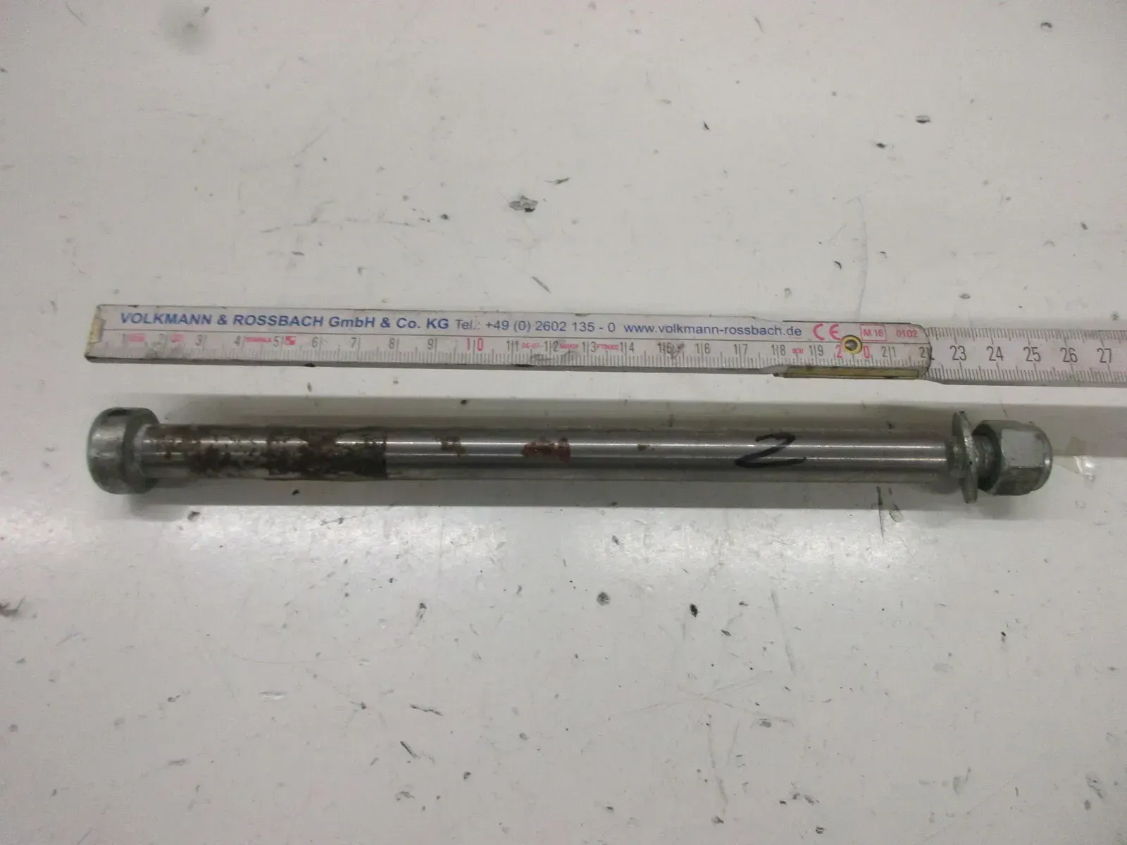 1. Suzuki GSX 550 ES_EF GN 71 D Steckachse vorne (2) Achse Felge Vorderrad 15mm - Bild 1