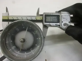 B651 Uhr Instrument Oldtimer Borduhr VDO 6V Display Anzeige BMW E3 E9 VW - Bild 5
