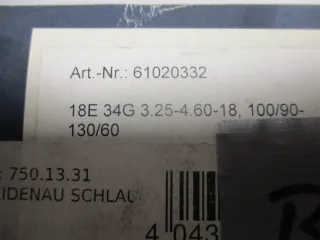 B810 Heidenau Schlauch 34G 100/90 130/60 3.25_4.60-18 Zoll Reifen - Bild 2
