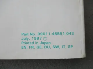 Suzuki GSX 1100 F Bedienungsanleitung Fahrerhandbuch Handbuch Bordbuch - Bild 4