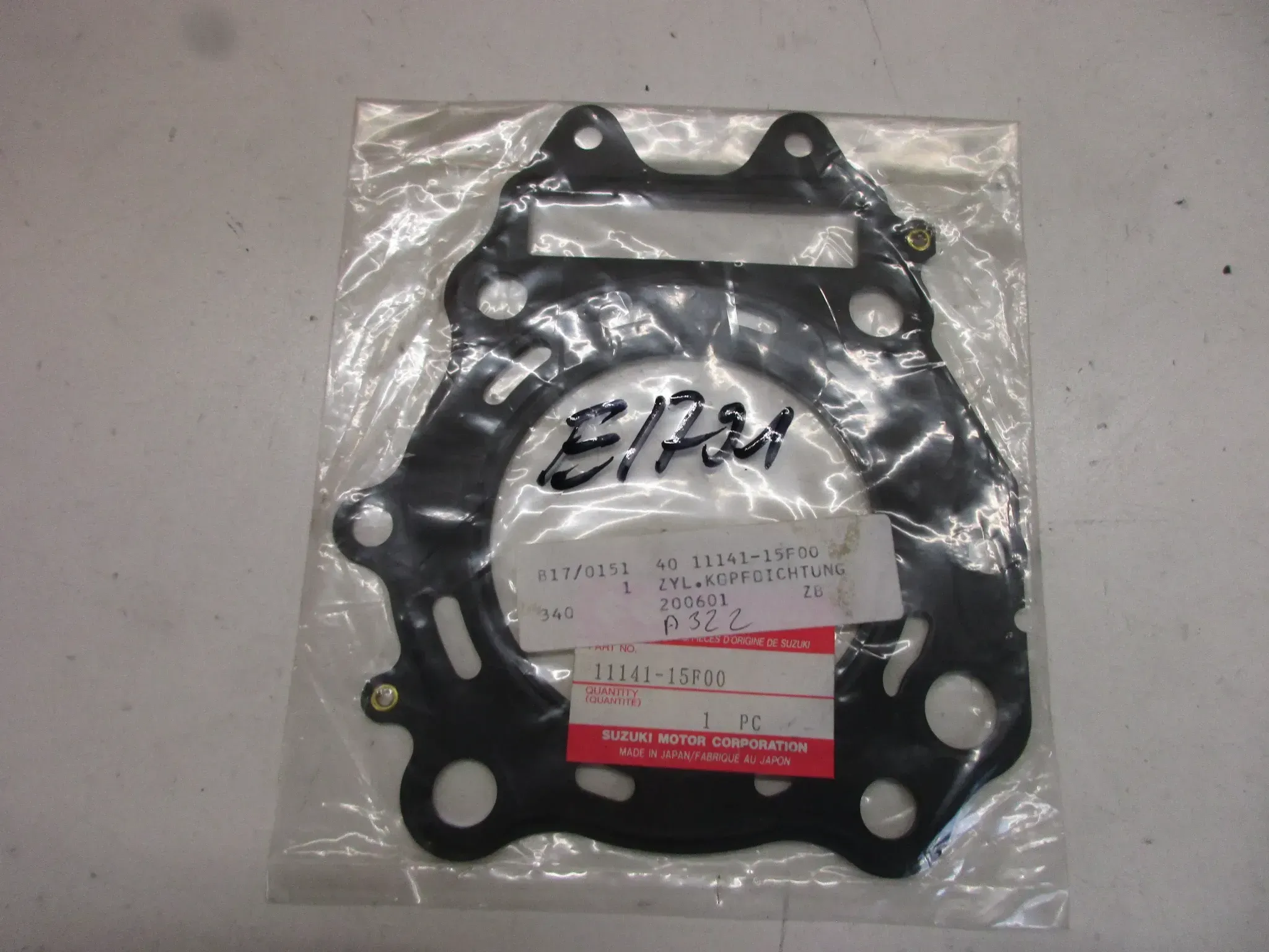 E1791. Suzuki AN 400 Burgman Dichtung Motordichtung 11141-15F00 Zylinderkopfdichtung - Bild 1