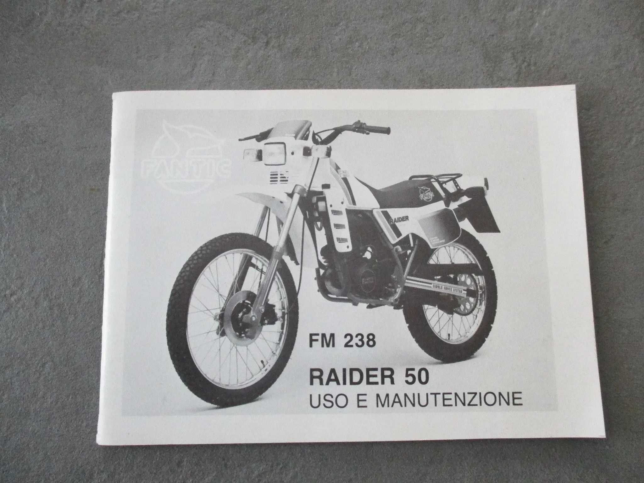 Fantic Raider 50 FM 238 Bordbuch Handbuch  Bedienungsanleitung Informationsbuch - Bild 1