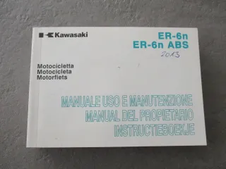 Kawasaki ER-6N ABS ER650EE/FE ET 99976-1812 Manuel del Propietario Benutzerhandbuch - Bild 1