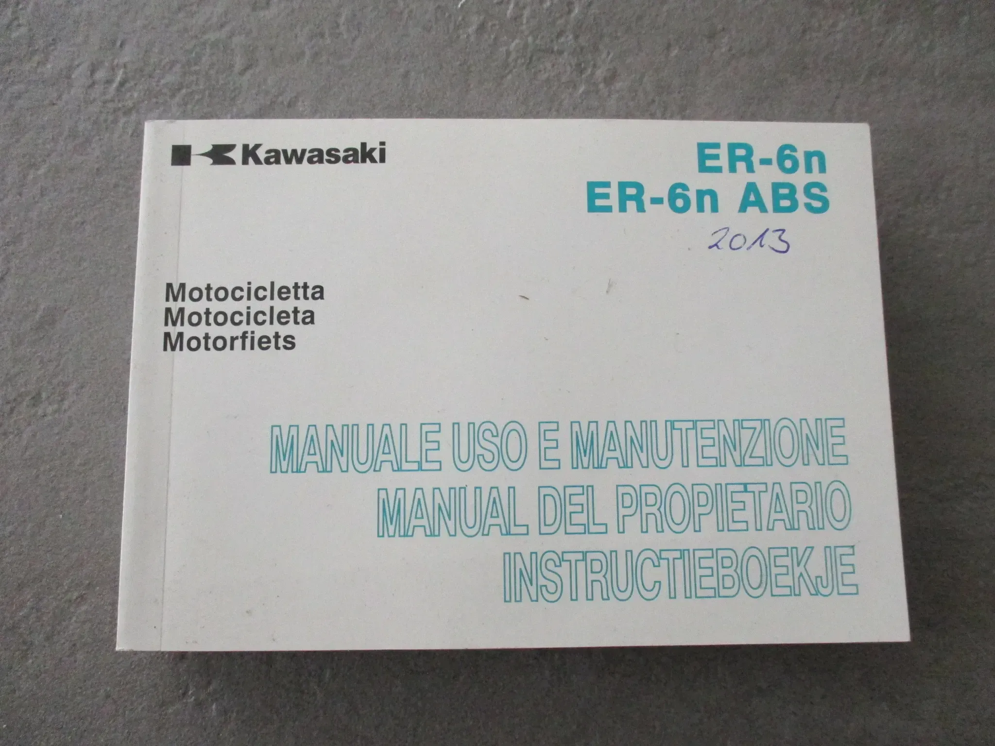 Kawasaki ER-6N ABS ER650EE/FE ET 99976-1812 Manuel del Propietario Benutzerhandbuch - Bild 1