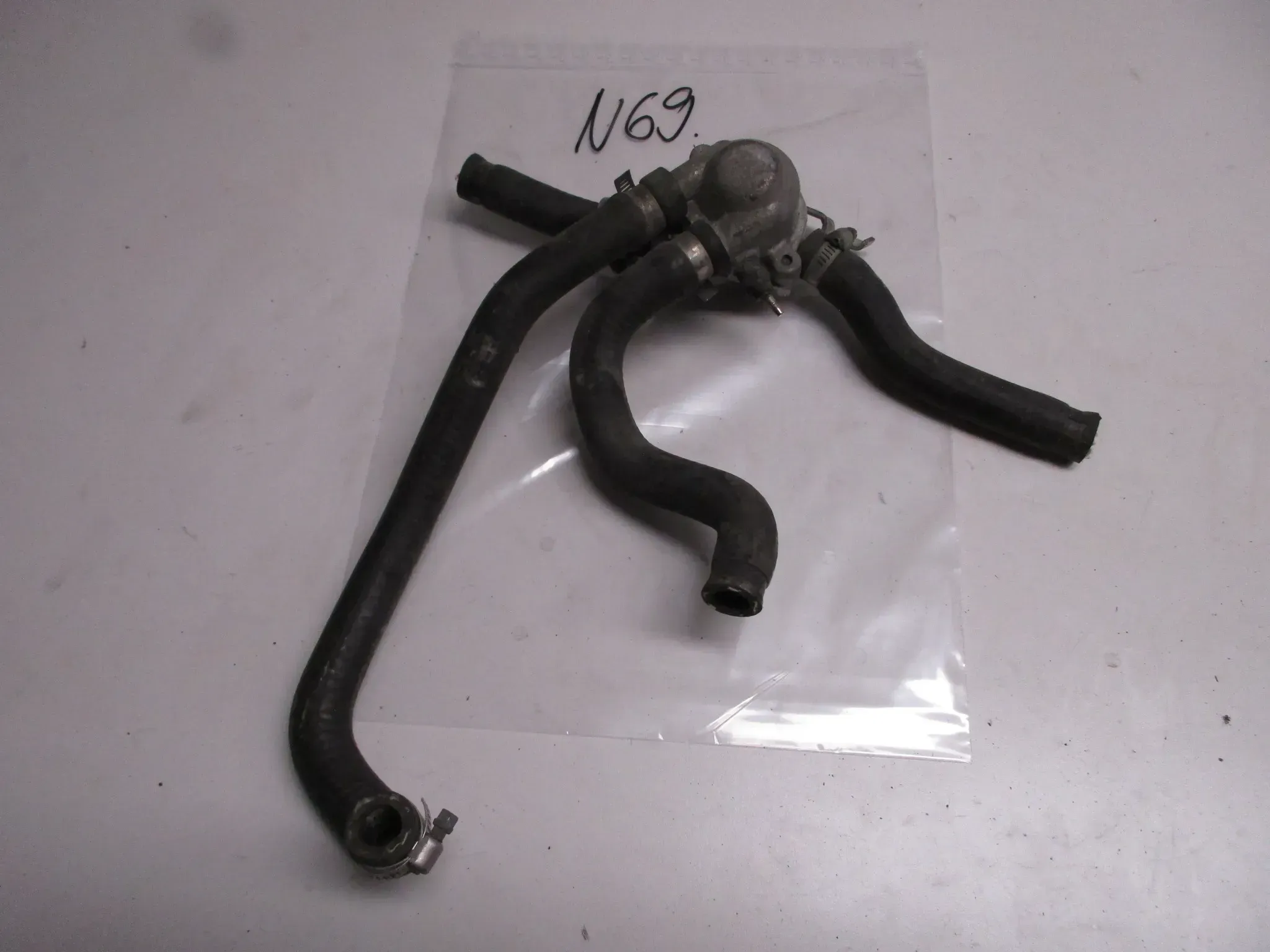 N69 Honda XL 600 V PD06 Transalp Thermostat Motor Kühler Sensor Thermostatgehäuse - Bild 1