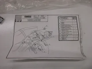 A1061 Yamaha XV 535 Virago Kofferhalter Givi F315-4C Rahmen Halter Grundplatte Topcase Rahmen - Bild 5