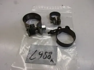 Auspuffschelle Endtopf L958. Harley Davidson Dyna Rohrschelle Flansch Krümmer - Bild 2