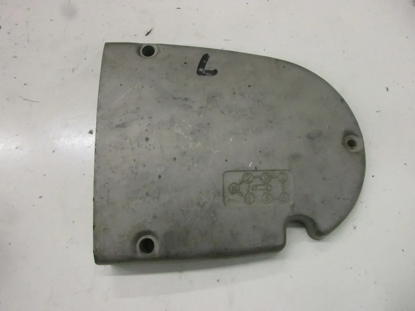 Suzuki GT 380 Bj. 1976 Motordeckel links Gehäuse Motor Ritzelabdeckung cover - Bild 1