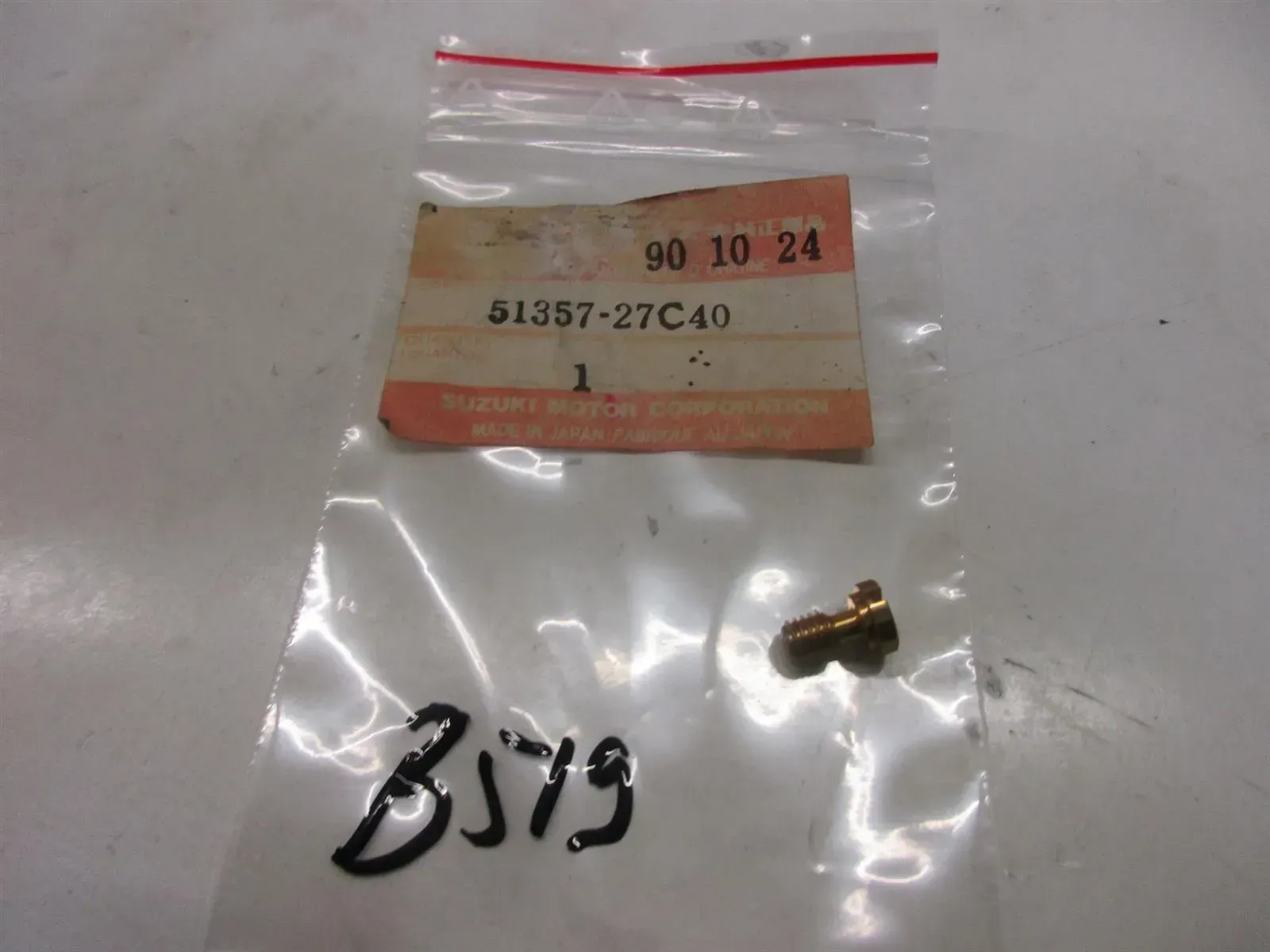 B519. Suzuki RM 80_125_250 Schraube Gabel Entlüftung Standrohr fork 51357-27C40 - Bild 1