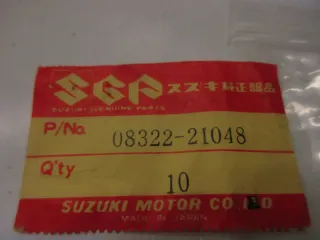 A529. Suzuki TS 50 TC 125 GP 125 Unterlegescheiben Rahmen Schraube 08322-21048 - Bild 3