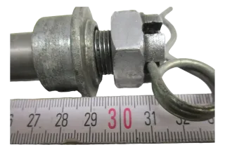 O. Yamaha XS 750 Typ 1 T 5 Steckachse hinten Achse Hinterrad Felge 20 mm - Bild 6