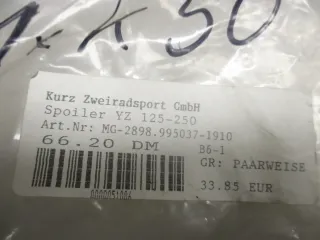 K50 Yamaha YZ 125_250 96-01 Tankverkleidung links rechts Kühler - Bild 2