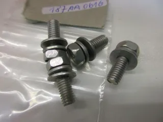 R1304 Kawasaki KX 60_80_125 Schraube Bolzen 187AA0616 Wasserkühler M6x16 mm radiator - Bild 3