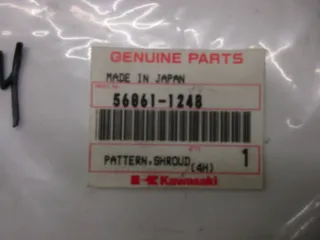 A1674 Kawasaki KLX 650 C Aufkleber Verkleidung Emblem 56061-1248 Dekor Original - Bild 4