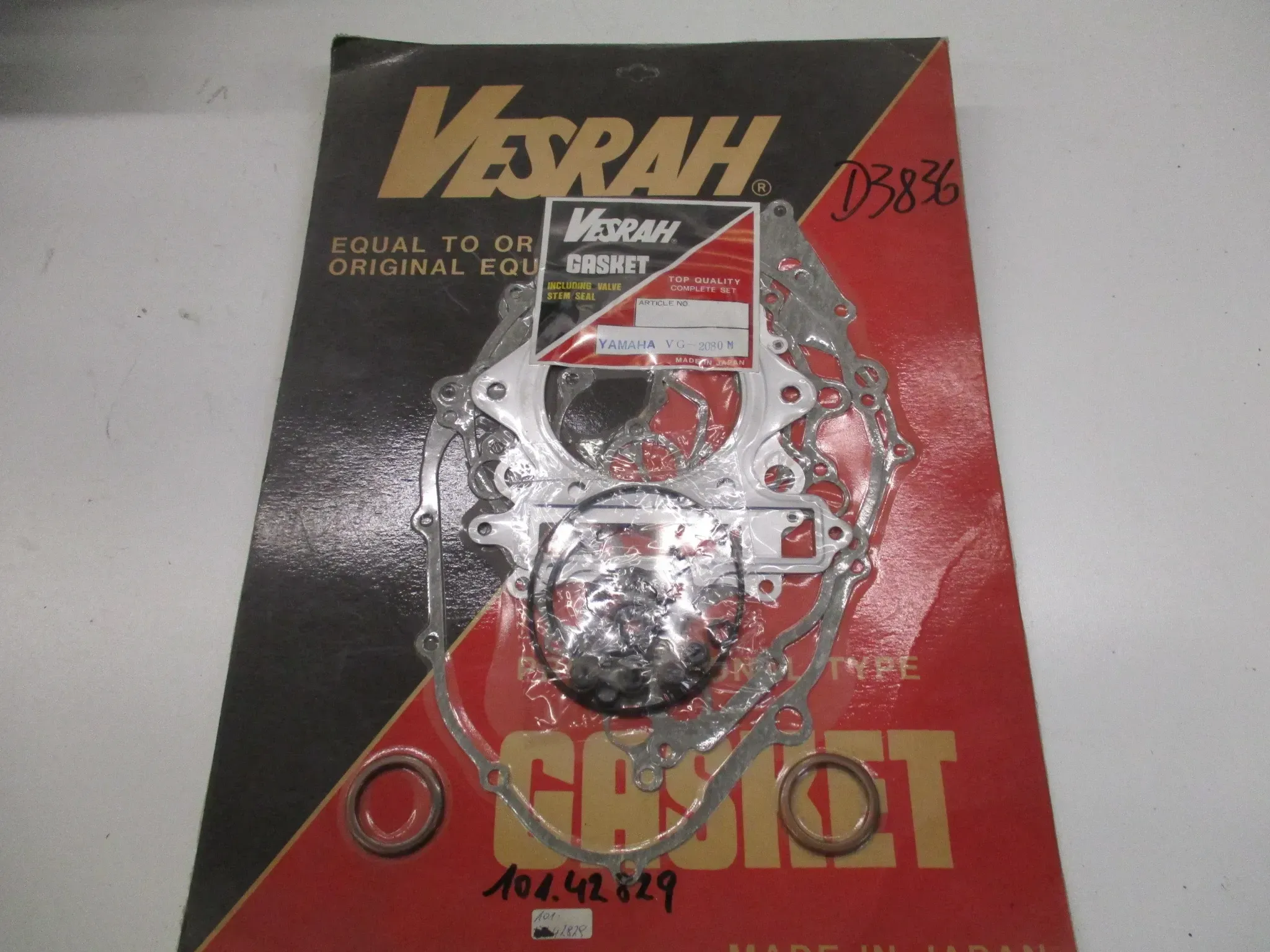 D3836 Dichtung Yamaha XT 600 Dichtungssatz VG-2080M Motordichtung Motor seal - Bild 1