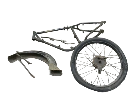Background image for Rahmen Felge Schutzblech Ratly Fichtel & Sachs SM98 Rex Rexy Fußrasten Kickstar