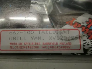 A978 Yamaha XV_XVS 125_250 Rücklichtgitter Chrom 662-100 - Bild 2