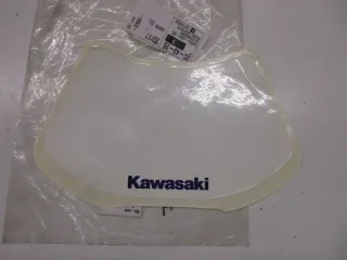 A1684 Kawasaki KLX 250 A Aufkleber Verkleidung Emblem vorne 56061-1044 Dekor Original - Bild 1
