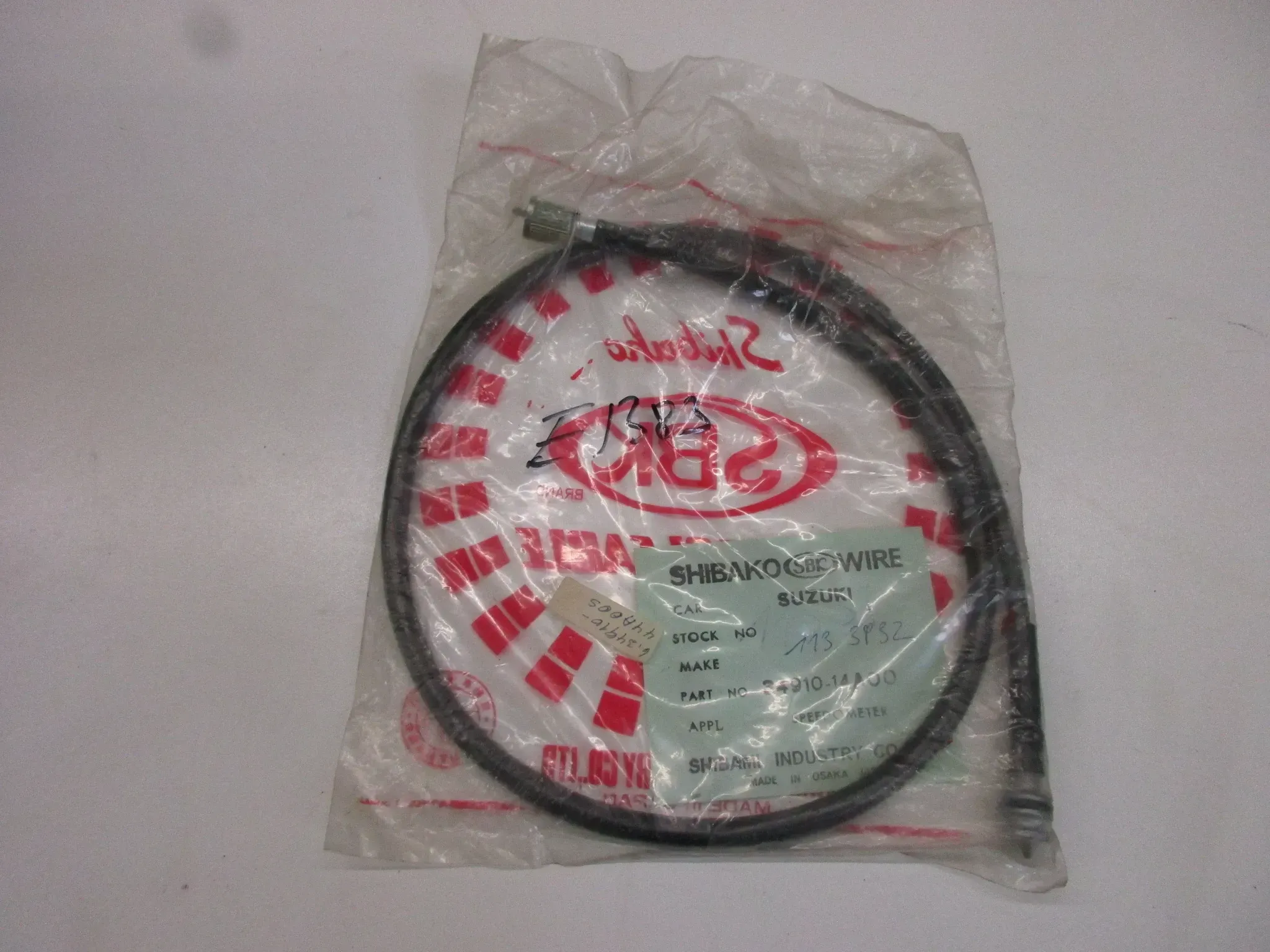 E1383 Suzuki DR 125 SM Tachowelle Tachometerwelle 34910-44A00 Tacho Welle speedo - Bild 1