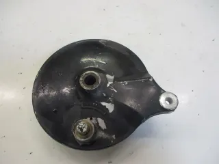 1. Kawasaki EN 500 EN500A Bremstrommel Bremsankerplatte hinten mit Bremsbelag - Bild 1
