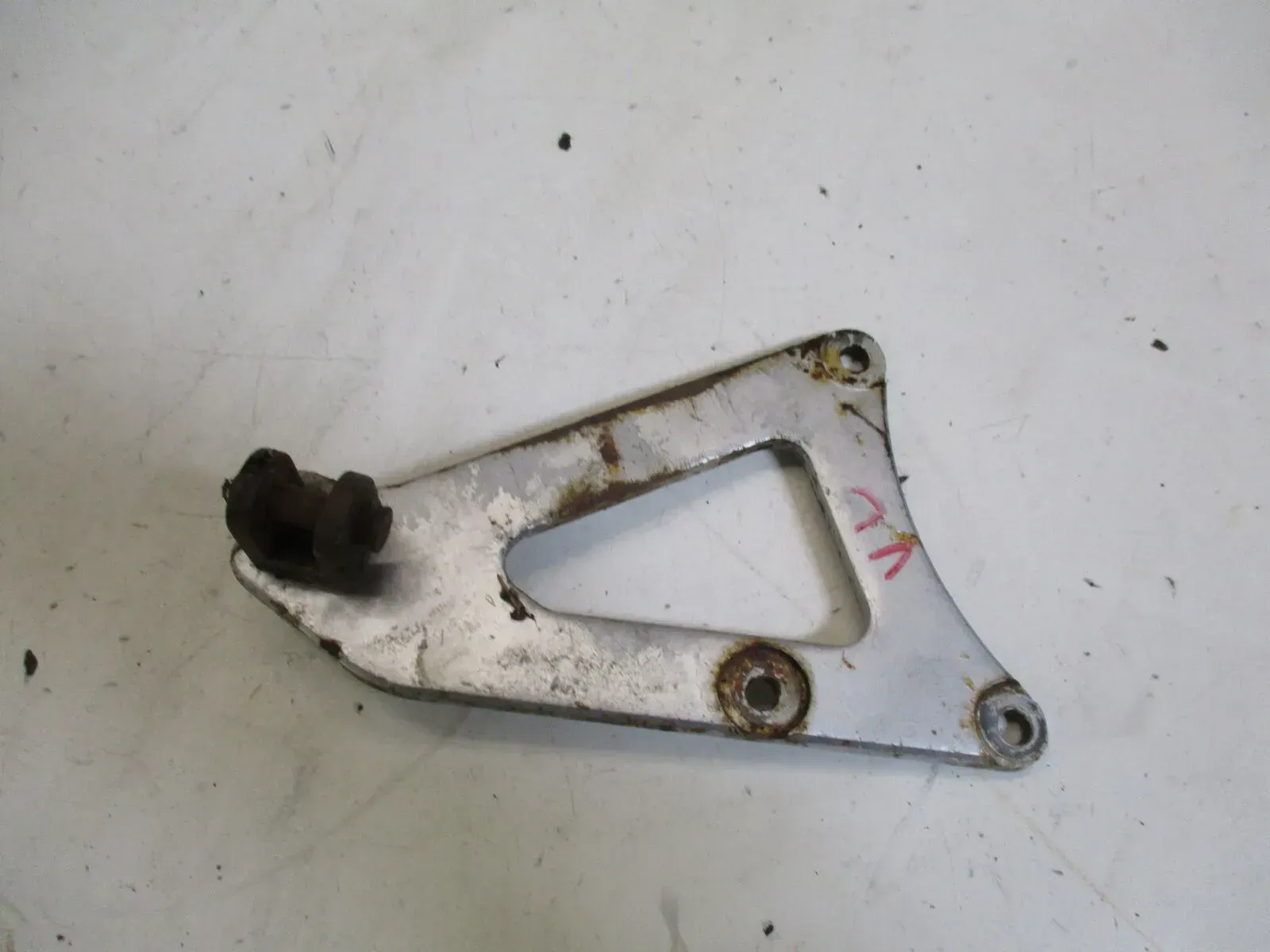 Fußrastenhalter Fußraste vorne links 1. Suzuki RG 80 Gamma NC11A foot rest front - Bild 1