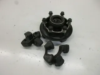 1. Kawasaki ER-6F ABS EX650A Kettenradträger mit Ruckdämpfer Antriebsgummi Felge - Bild 4