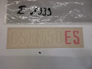 E1939. Suzuki GSX 750 ES Aufkleber Schriftzug Dekor Verkleidung Emblem Logo - Bild 2
