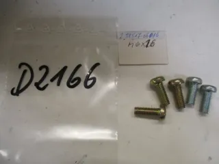 D2166 Yamaha XT 350_DT 125 Bolzen ET 98517-06016 Motor M6x16 mm Zylinderkopf oben - Bild 1