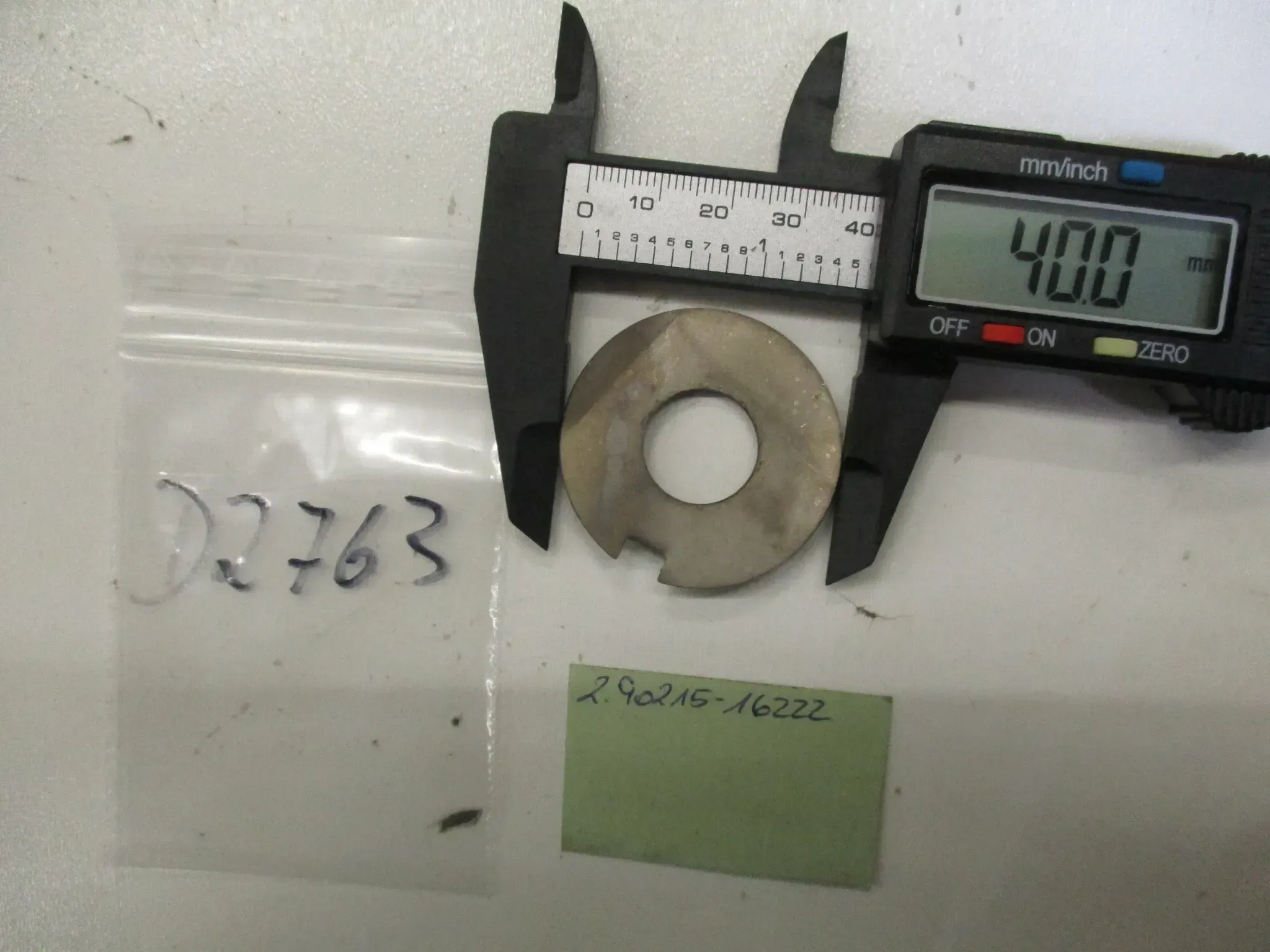D2763 Blech Yamaha XT_YFM 350_XV 535 ET 90215-16222 Sicherungsblech Kupplung - Bild 1