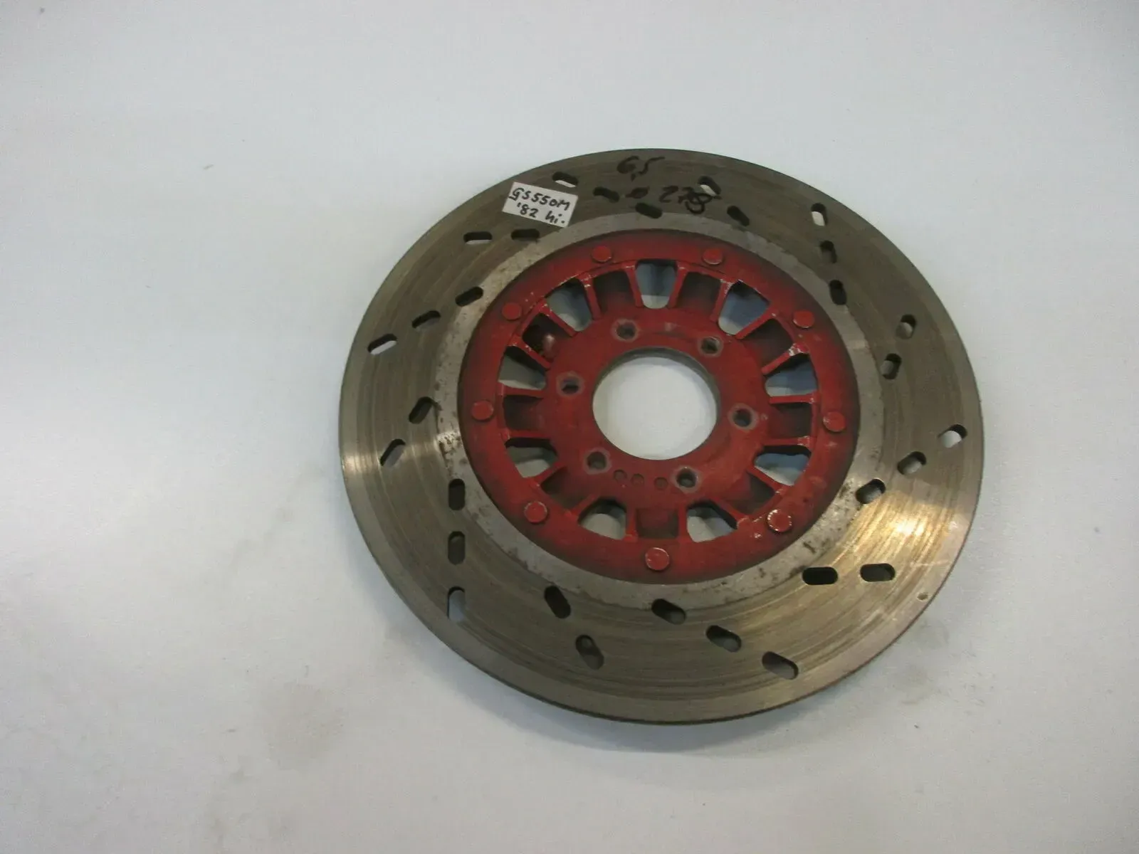 O1. Suzuki GS 550 M KATANA Bremsscheibe hinten 6,50 mm Scheibenbremse rot - Bild 1