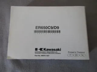 Kawasaki ER-6n ER6 ABS Handbuch Bedienungsanleitung 99976-1427 Betriebsanleitung - Bild 2