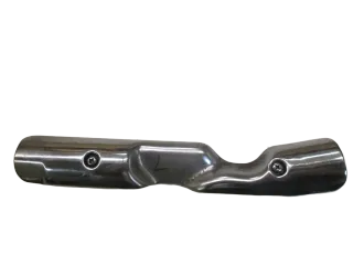 12. Honda CX 500 C PC01 Hitzeschild links Auspuff Krümmer Schutz - Bild 1