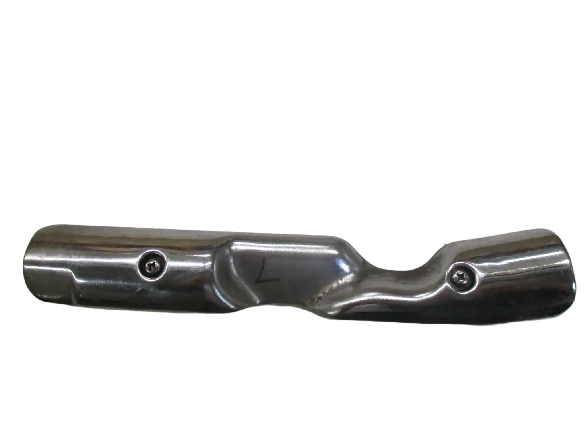 12. Honda CX 500 C PC01 Hitzeschild links Auspuff Krümmer Schutz - Bild 1