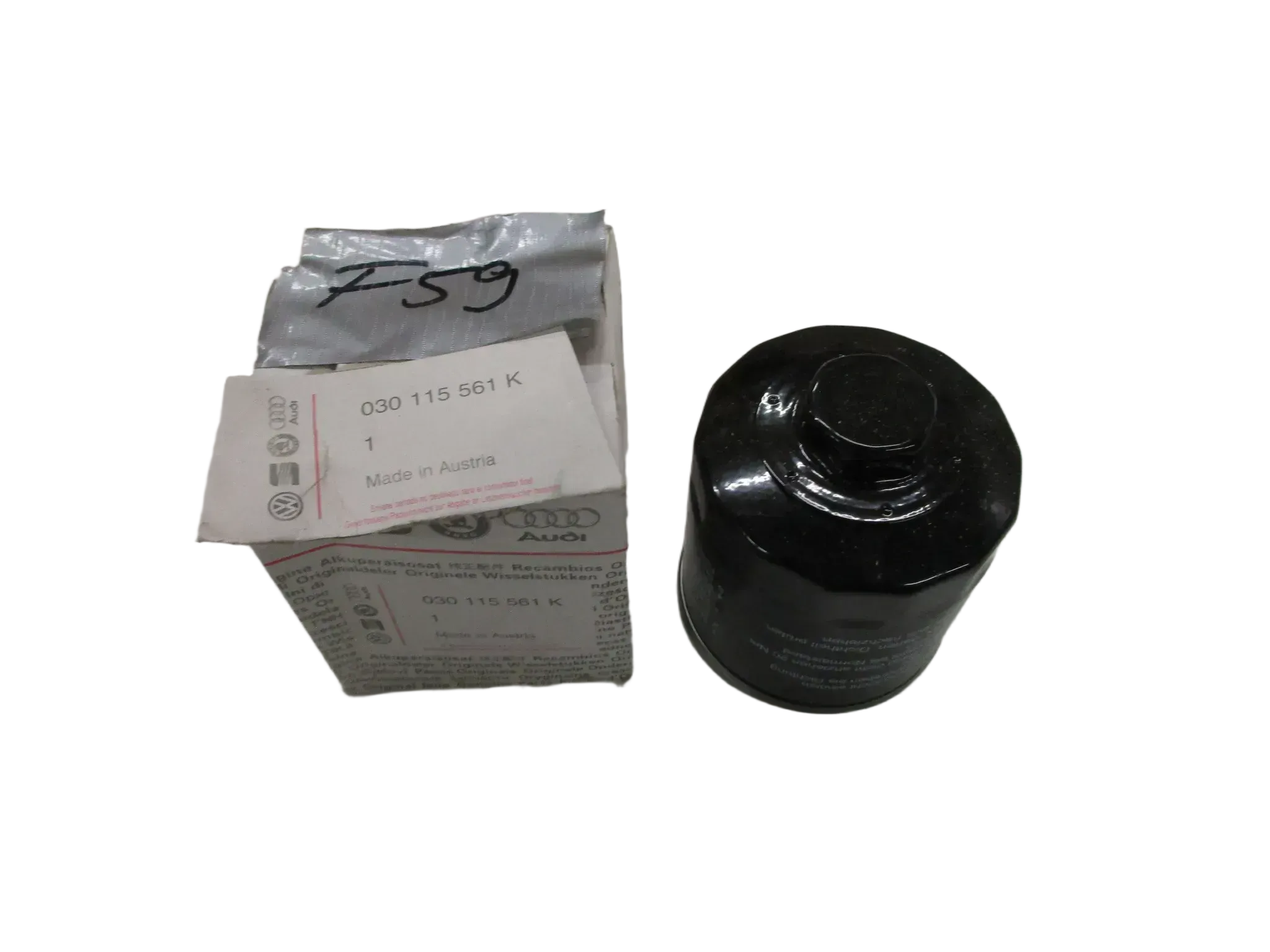 F59 Seat VW Skoda Ersatzfilter 030115561K Motor Ölkartusche Filter - Bild 1