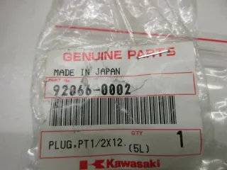 R168. Kawasaki VN 1700 JT1500 Schraube Plug 2x12 Motor Zylinderkopf 92066-0002 - Bild 4