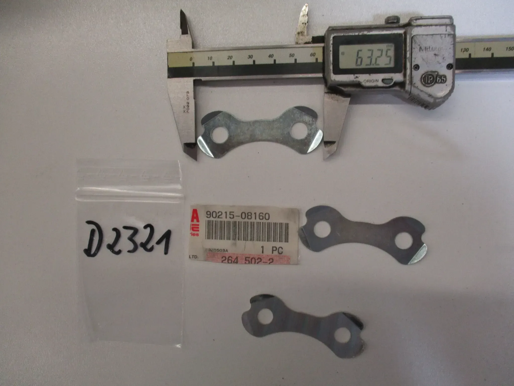 D2321 Yamaha XT_SR 250_350 Platte 90215-08160 Sicherungsscheibe Kettenradträger - Bild 1