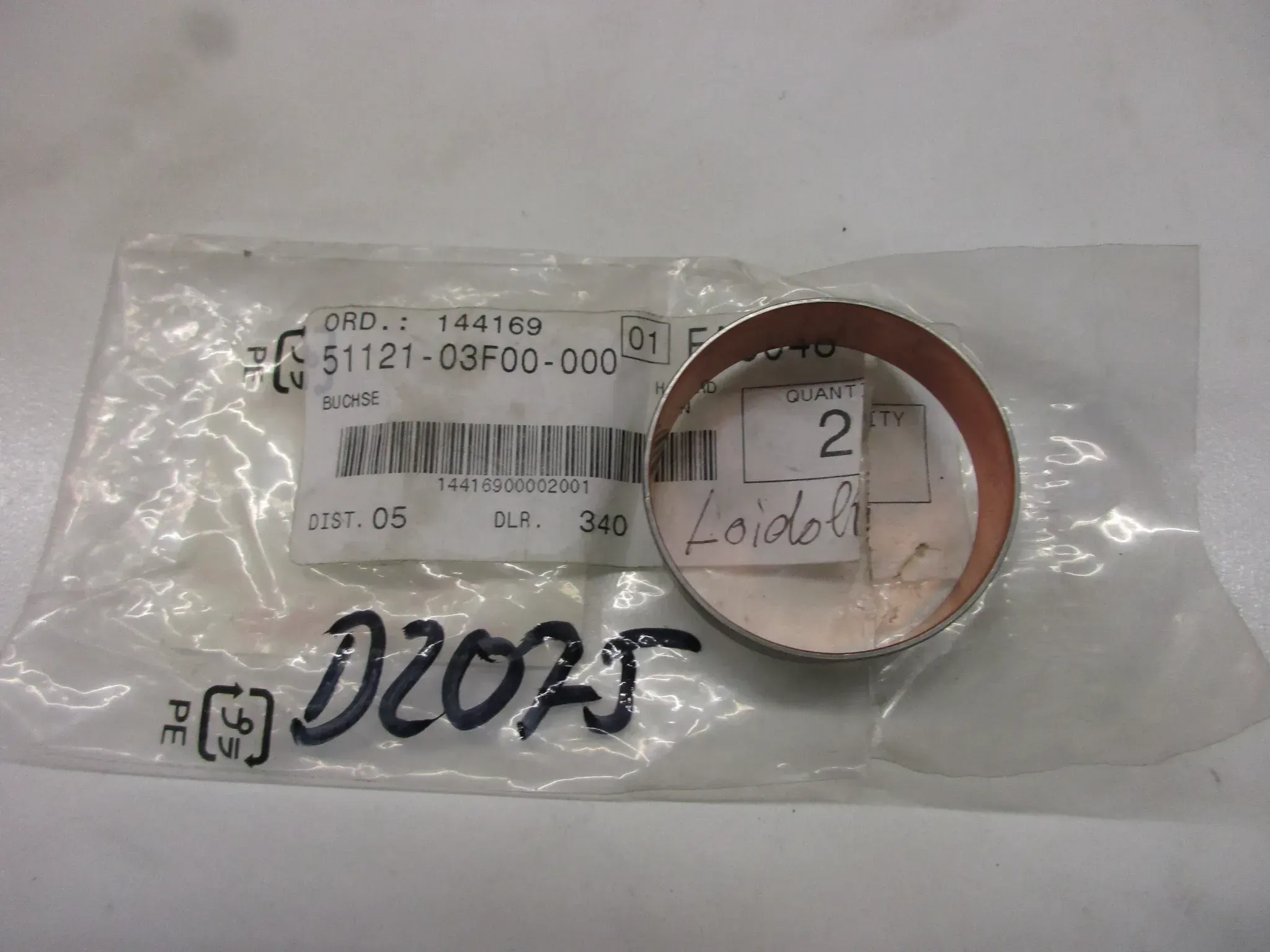 E2075 Suzuki DL 650 A Gleitbuchse Gabel 51121-03F00 Standrohr fork bush glide - Bild 1