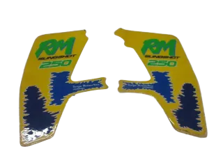 Aufkleber K47 Suzuki RM 250 Slingshot Dekor Tank Seite links rechts - Bild 1