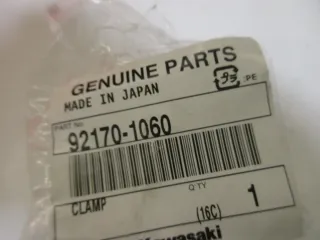 R1275 Kawasaki GPX 600_750 R Schlauchklemme 92170-1060 Luftfilter Halter Klammer - Bild 4