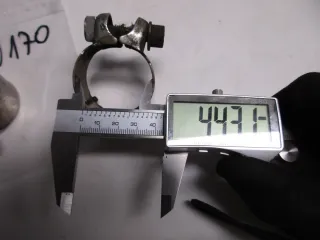 N170 BMW R 80 RT R100 Auspuffschelle Krümmer Endtopf 44 mm Halter - Bild 4