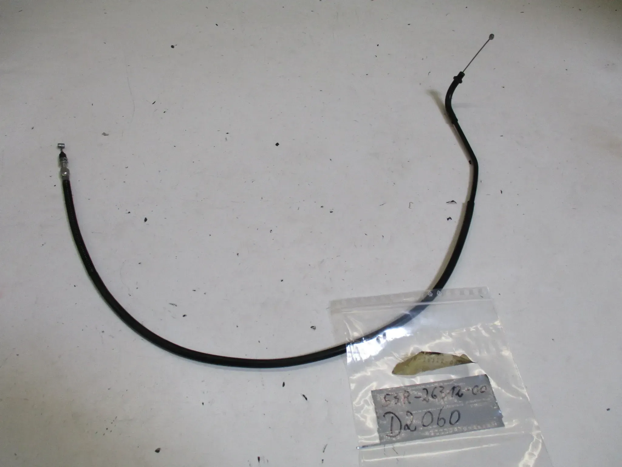 D2060 Yamaha XT 250_550 ET 53R-26312-00 Gaszug Schließer Bowdenzug throttle - Bild 1
