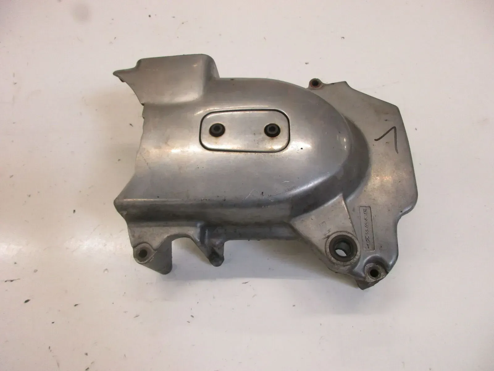 Kawasaki Z 650 B KZ 650 B Ritzelabdeckung (1) mit Kupplungsnehmer Kettenschutz - Bild 1