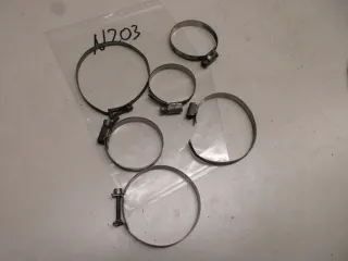 N203 BMW R 80_100 RT Ansaugstutzen Rohrschellen Halter Kleinteile Flansche - Bild 4